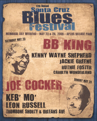 Santa Cruz Blues Festival Poster