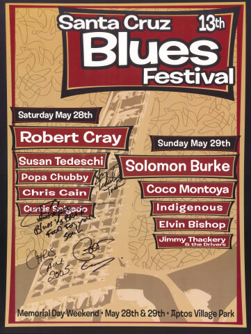 Santa Cruz Blues Festival Poster