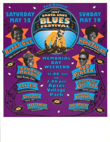 Santa Cruz Blues Festival Poster