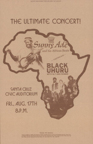 King Sunny Ade and His African Beats Handbill