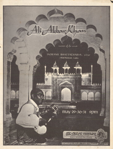 Ali Akbar Khan Handbill