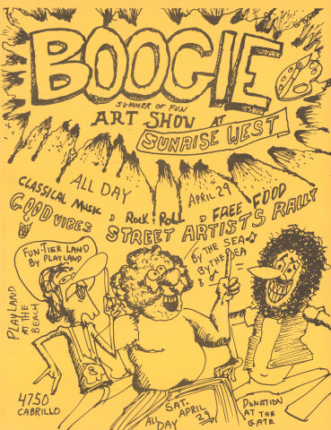 Boogie Art Show Handbill