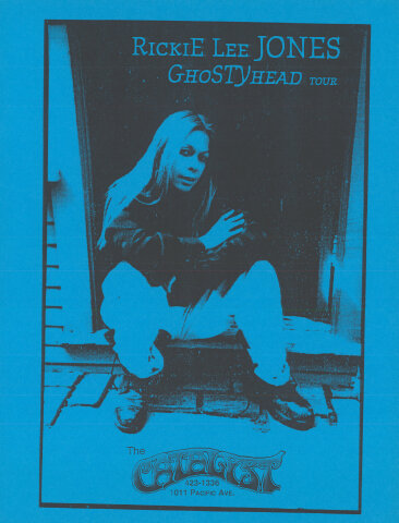 Rickie Lee Jones Handbill