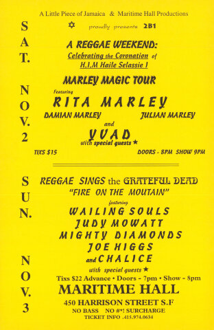 Rita Marley Handbill