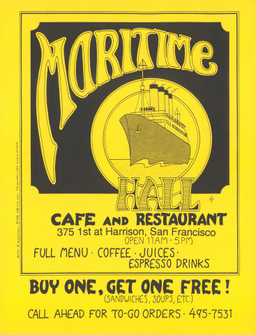 Maritime Hall Handbill