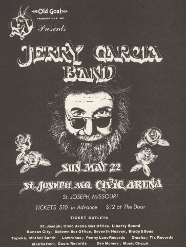 Jerry Garcia Band Handbill