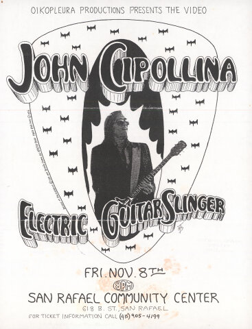 John Cipollina Handbill