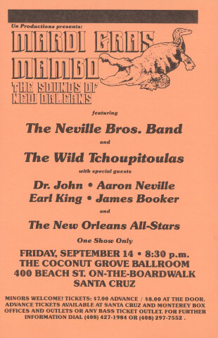 The Neville Brothers Band Handbill