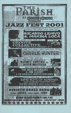 Jazz Fest Handbill