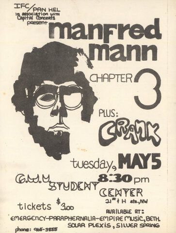 Manfred Mann Handbill