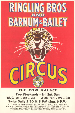 Ringling Bros. Barnum & Bailey Circus Handbill