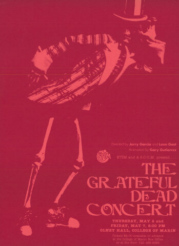 Grateful Dead Handbill ヴィンテージ ポストカード Grateful Dead Vintage Concert Handbill from Fillmore