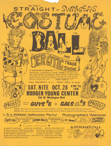 Straight and Swingers Costume Ball Handbill