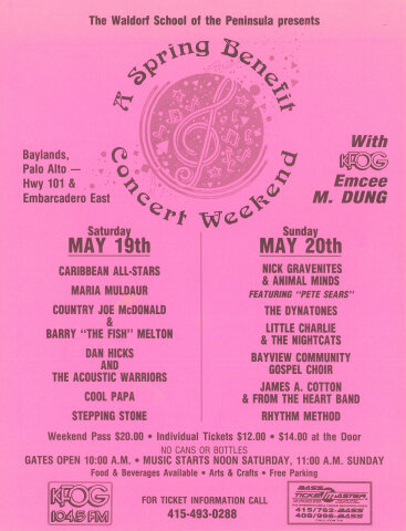 Spring Benefit Concert Handbill