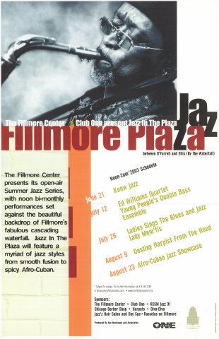 Jazz In The Plaza Poster