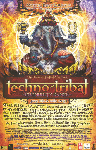 Techno-Tribal Community Dance Poster