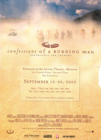 Confessions of a Burning Man Poster