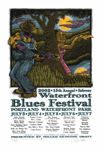 Waterfront Blues Festival Silkscreen