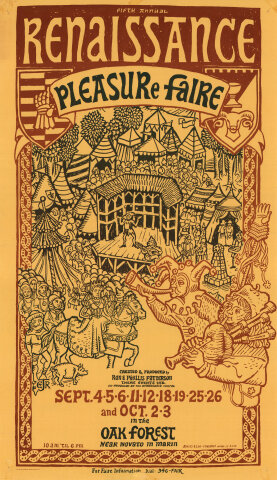 Renaissance Pleasure Faire Vintage Concert Poster from Black Point
