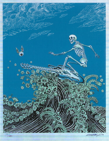 Surfing Skeleton Silkscreen