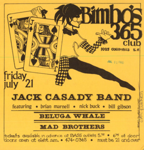 Jack Casady Band Handbill