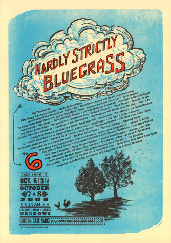 Hardly Strictly Bluegrass Festival Silkscreen