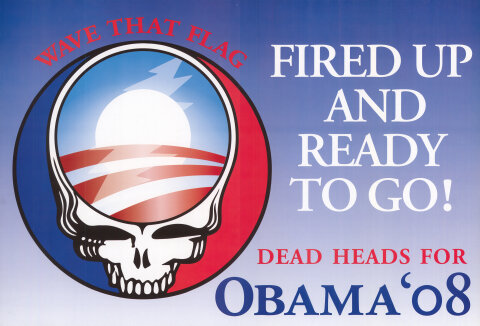 Dead Heads For Obama '08 Poster