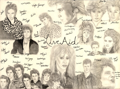 Live Aid Original Art