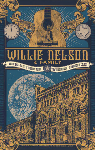 Willie Nelson and Family Silkscreen