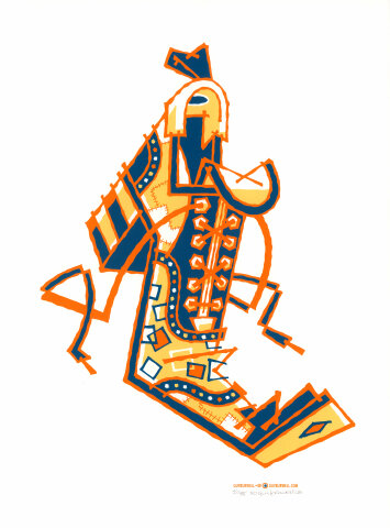 Rilly Big Shoe Silkscreen