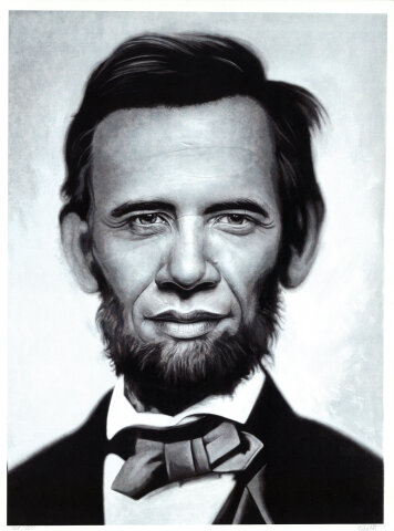 Obama X Lincoln Silkscreen