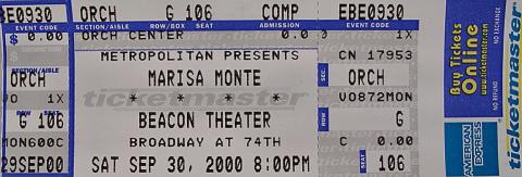 Marisa Monte Vintage Ticket