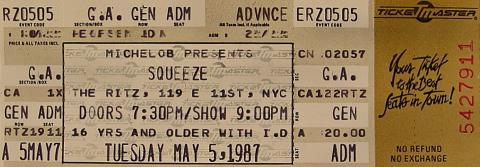 Squeeze Vintage Ticket