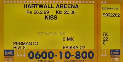 Kiss Vintage Ticket
