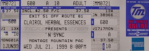 *NSYNC Vintage Ticket