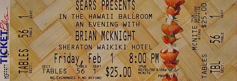 Brian McKnight Vintage Ticket