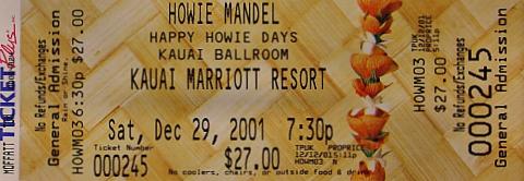 Howie Mandel Vintage Ticket