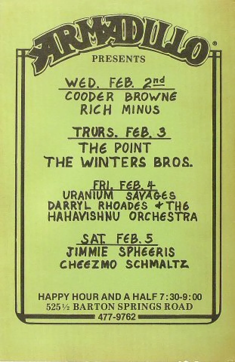 Cooder Browne Vintage Concert Poster From Armadillo World Headquarters Feb 2 1977 At Wolfgang S Cooder Browne Vintage Concert Poster From Armadillo World Headquarters Feb 2 1977 At Wolfgang S