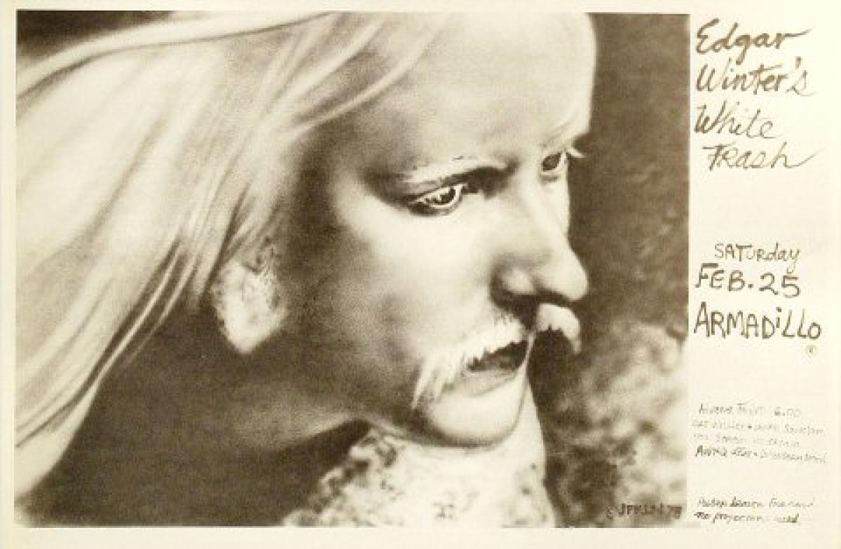 Edgar Winter's White Trash Vintage Concert Poster from Armadillo World  Headquarters, Feb 25, 1978 at Wolfgang's