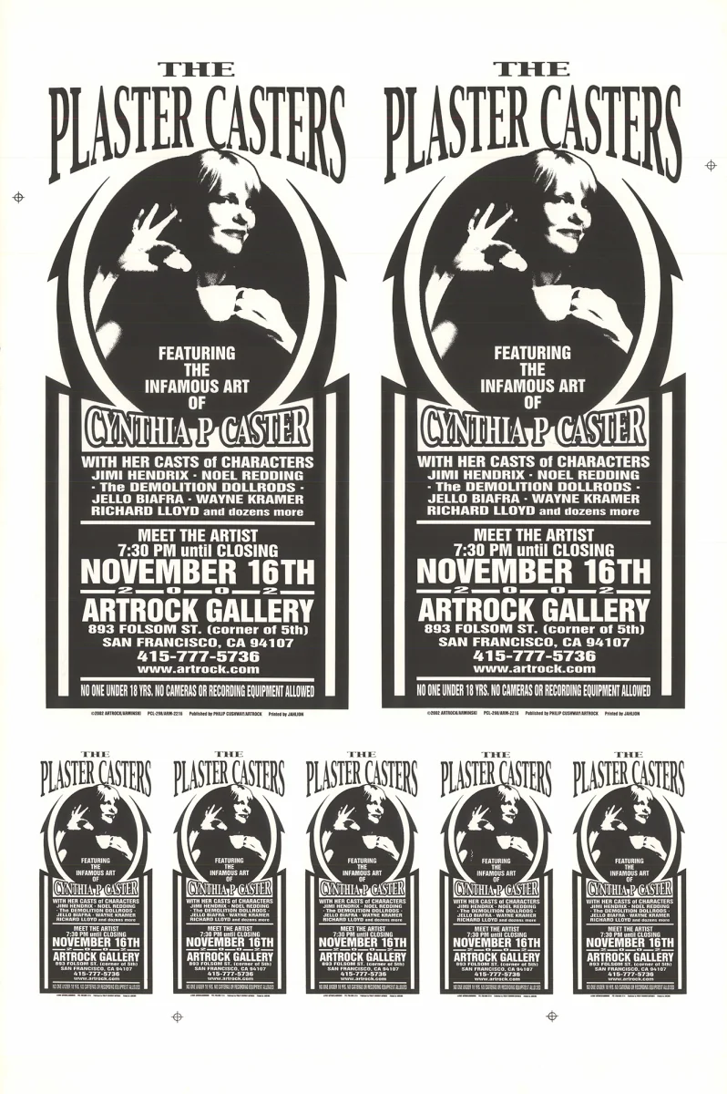 The Plaster Casters Vintage Concert Proof from Artrock Gallery, Nov 16,  2002 at Wolfgang's