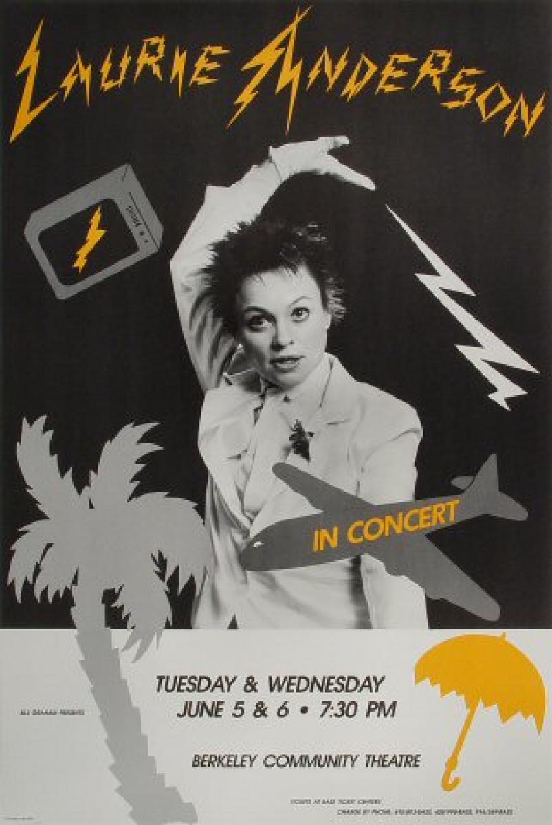 Laurie Anderson Vintage Tickets at Wolfgang's