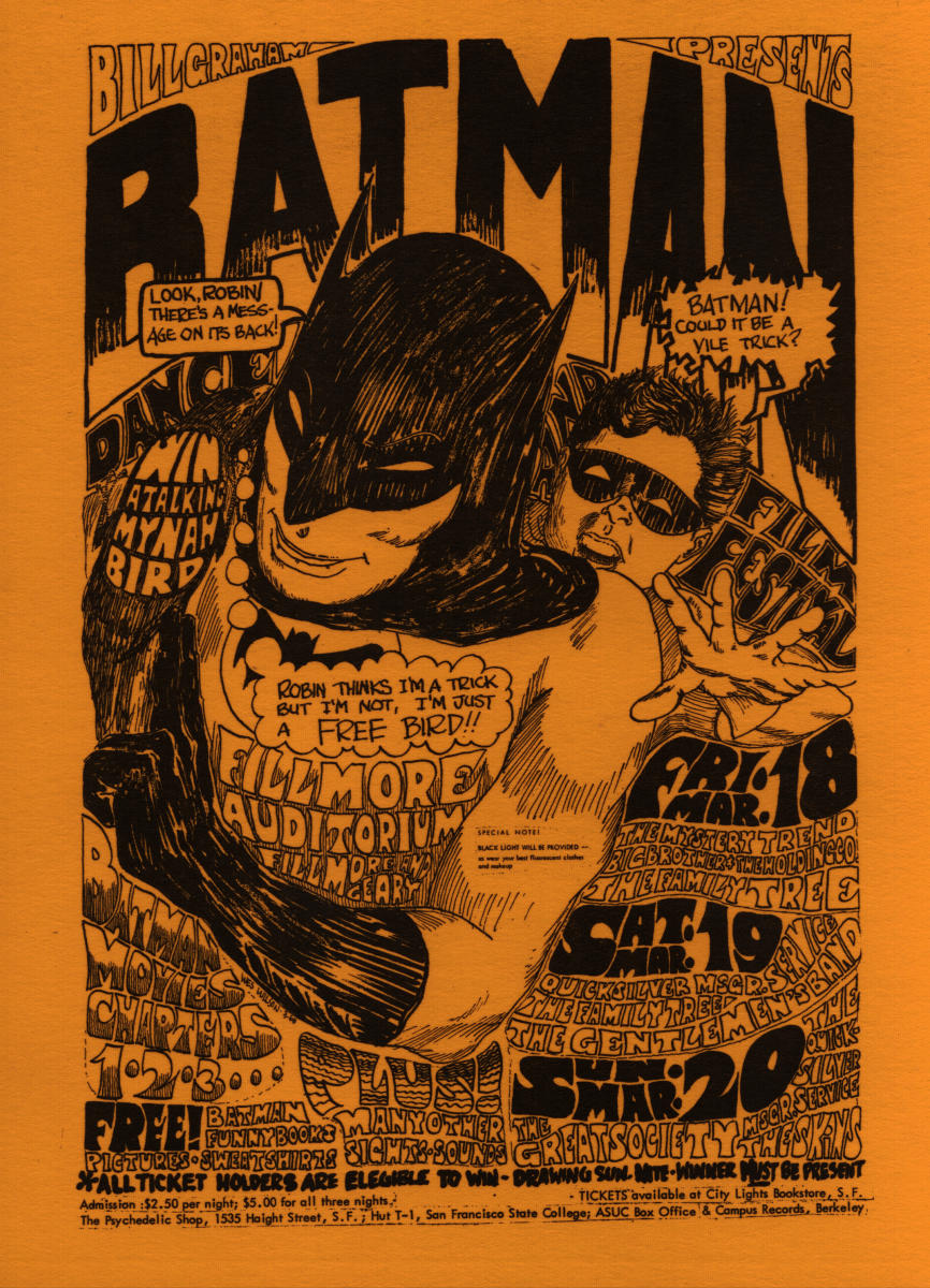 The Mystery Trend Vintage Concert Poster from Fillmore