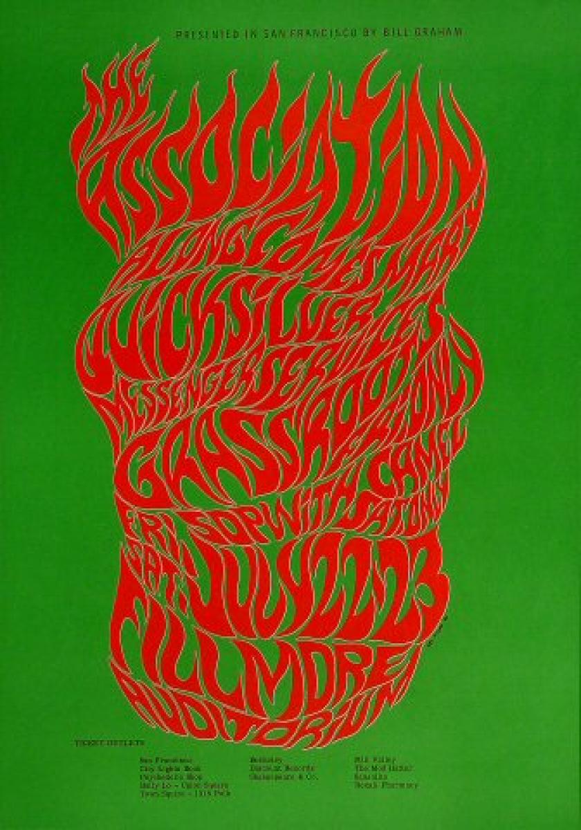 The Association Vintage Concert Poster from Fillmore Auditorium, Jul 22 ...