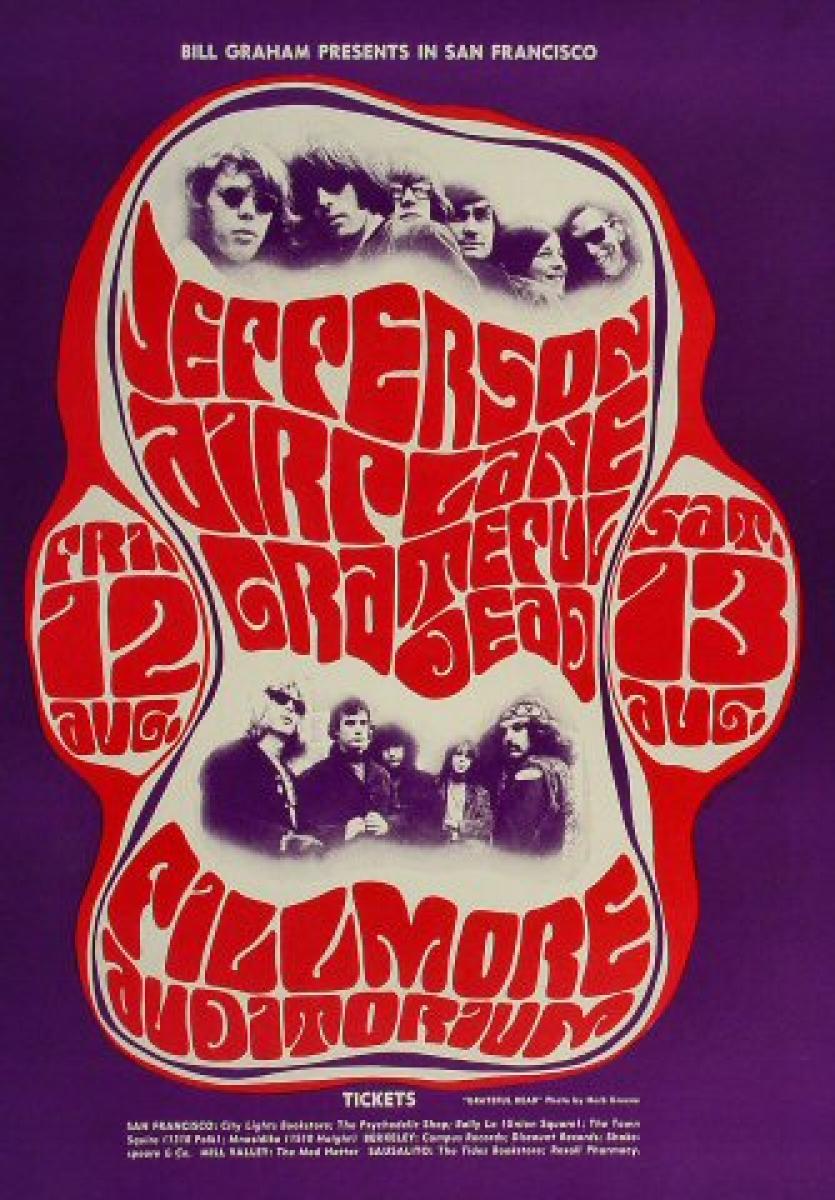 Muzuputs Poster Jefferson Airplane Vintage - Targa In Metallo 30,5x20,5 Cm, Retrò Per Bar, Garage, Casa, Regalo