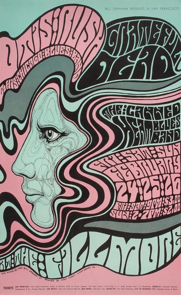 Grateful Dead Handbill ヴィンテージ ポストカード grateful-dead-postcard-feb-27-