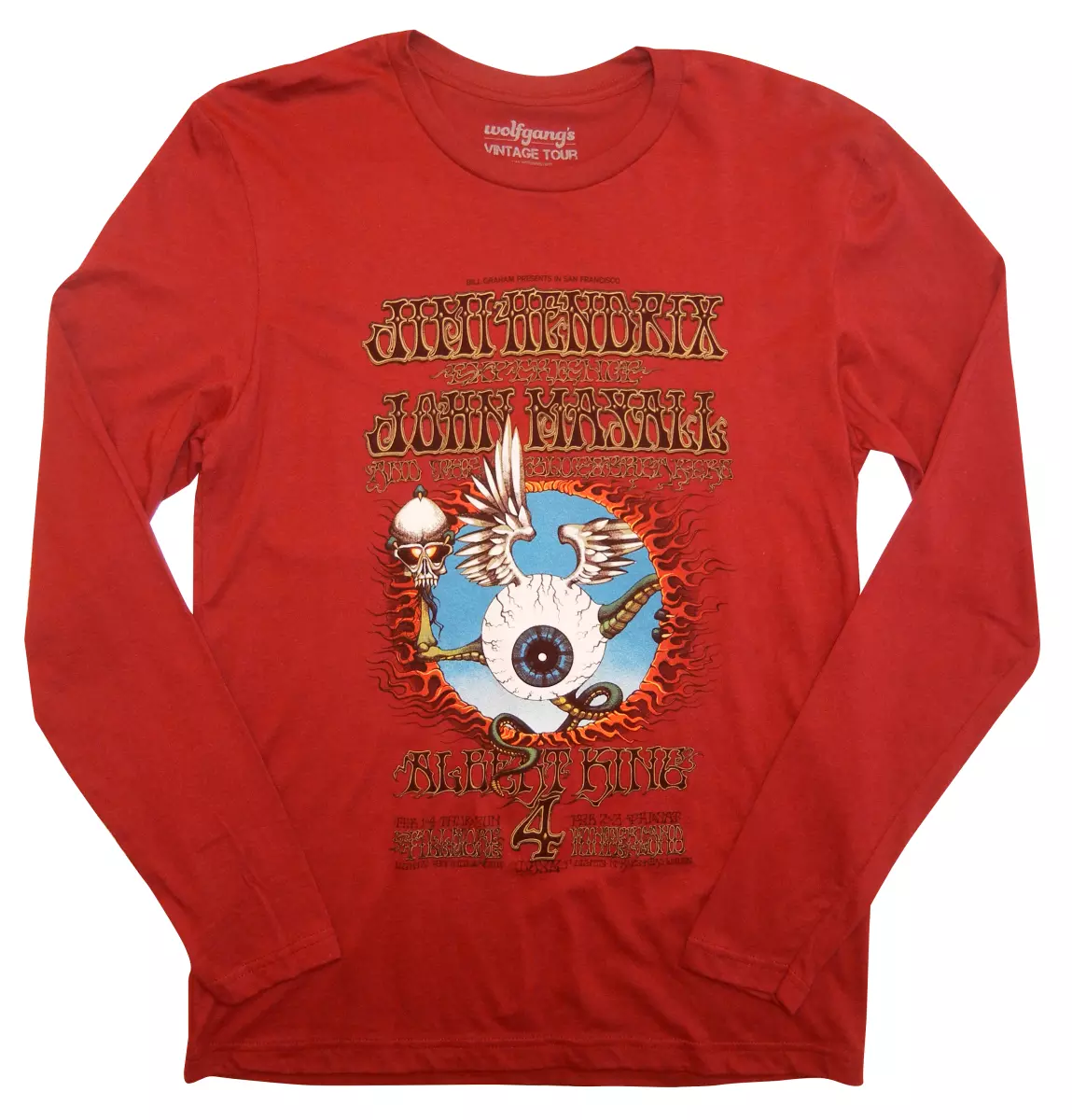 Jimi Hendrix Experience Men's Long Sleeve T-Shirt from Fillmore