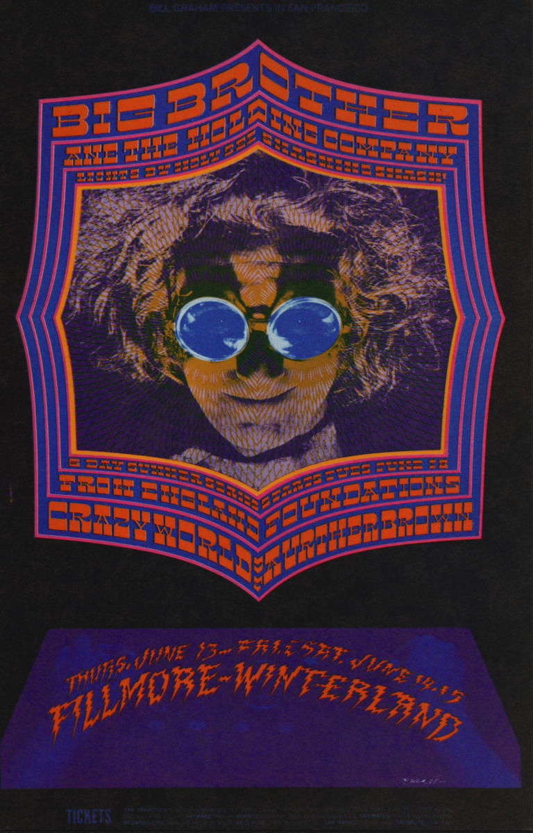 Big Brother and the Holding Company Vintage Concert Poster from ...