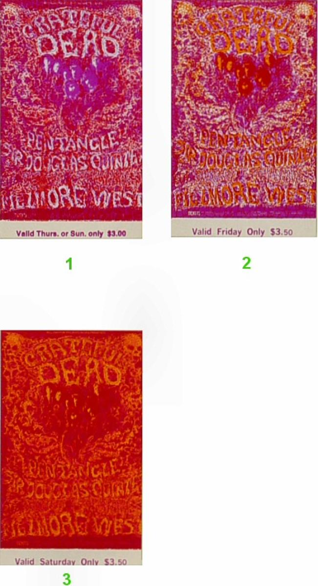 限定 正規品 貴重 Grateful Dead Vintage Ticket Grateful Dead Vintage Concert Vintage Ticket from Henry J
