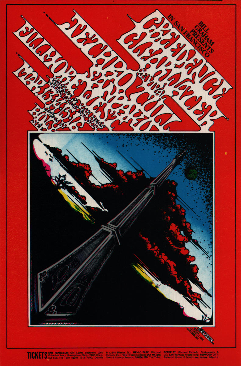 Creedence Clearwater Revival Vintage Concert Poster from Fillmore West ...