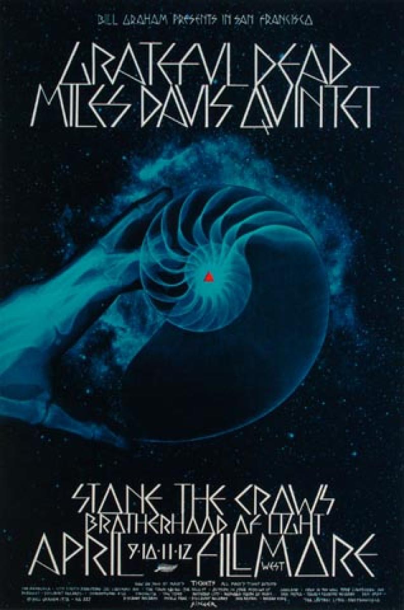 Grateful Dead Handbill ヴィンテージ ポストカード Grateful Dead Vintage Concert Handbill from Avalon Ballroom